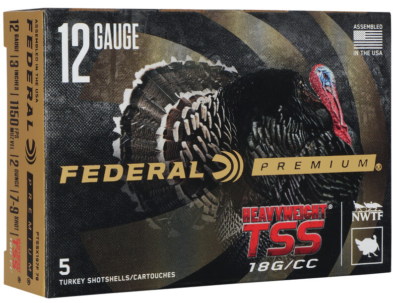 Federal Heavyweight TSS 12ga 3″ 2oz. 1150FPS 7-9 Shot 5rd Box #PTSSX197F 79
