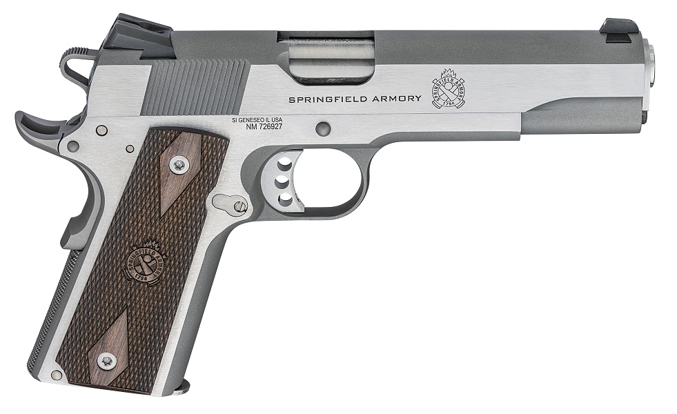 Springfield Armory 1911 Garrison .45ACP 5″ Barrel w/Thinline Wood Grips Stainless Steel Semi-Automatic Pistol #PX9420S