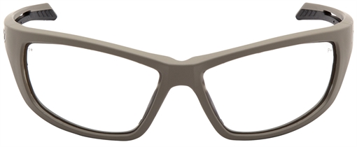 Pyramex Howitzer Glasses Clear Lens Anti-Fog Tan Frame VGST1310T