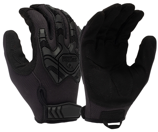 Pyramex Impact Operator Heavy-Duty Black Synthetic Leather Medium Hook & Loop VGTG40BM