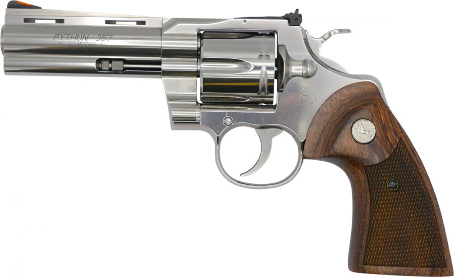 Colt Python .357 4.25″ Barrel Stainless Steel Revolver PYTHON-SP4WTS
