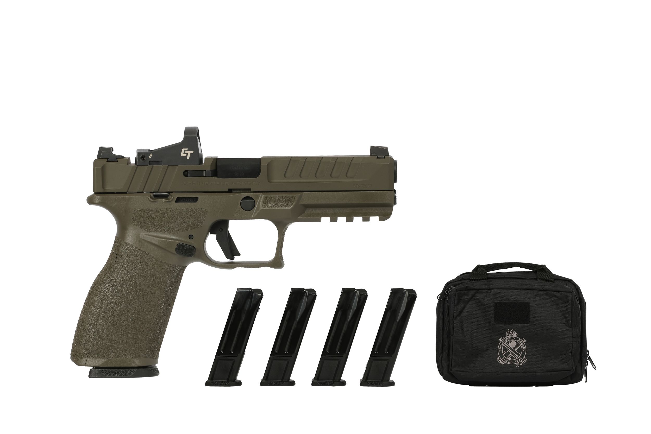 Springfield Echelon Pistol EC9459GLC-U-GU25, 9mm, 4.5in, ODG Polymer Grips, 10 Rds