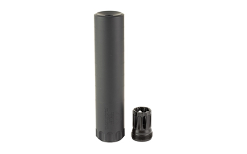 Wilson Combat Quell, Suppressor, 9MM, Stainless Steel Construction, Armor Tuff Finish, Black, Includes K-Mount Muzzle Device, Storage Case SP-QUELL-9BLK24