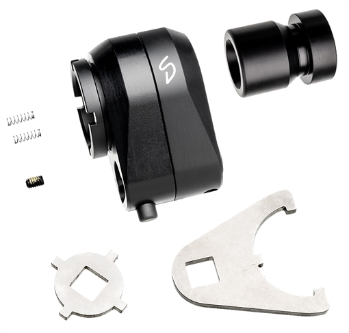 Stern Defense Rapid Attach Buttstock Adapter Black Aluminum/Steel 008- SD RAB-AD-D1-M