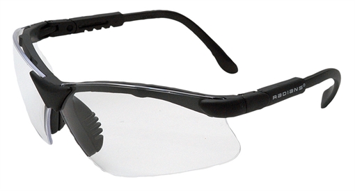 Radians Revelation Shooting Glasses Adult Clear Lens Anti-Fog Black Frame RV0110CS