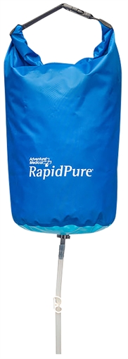 RapidPure Purifier + 9L Gravity System Blue Plastic, 8" x 8" x 14" 01600142