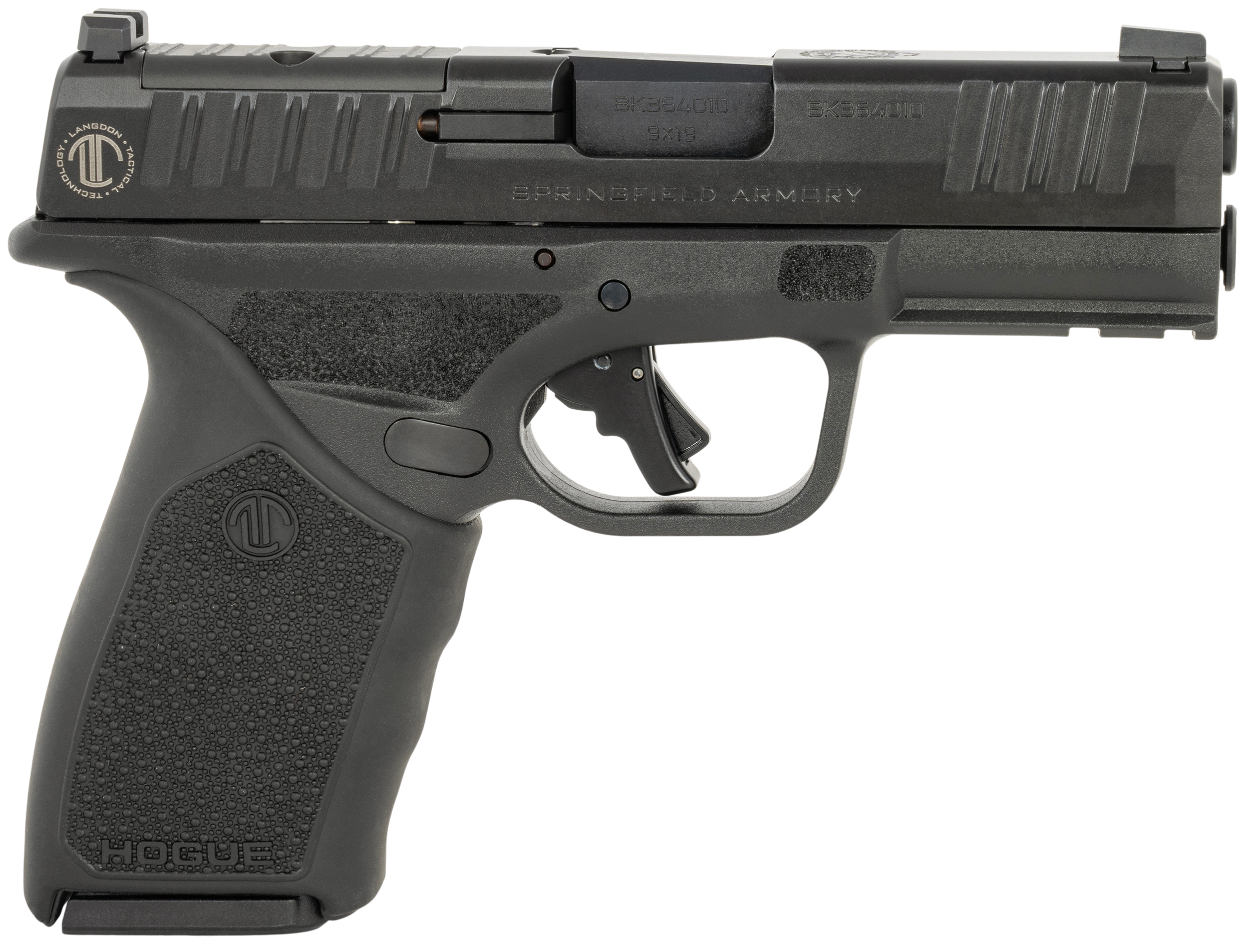 Springfield Hellcat Pro OSP Optic Ready Pistol HCP-TJBOBGSM, 9mm, 3.70in, Black Hogue Grip Sleeve, Black Finish, 15 Rds