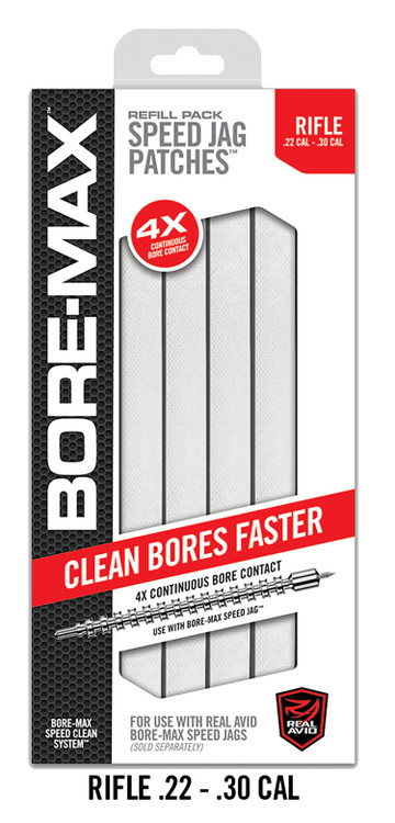 Real Avid Bore-Max Speed Jag Patches Refill, 250ct