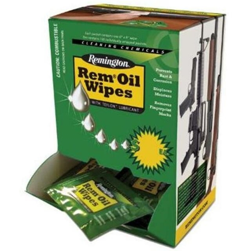 REMINGTON REM OIL WIPES (INDIVIDUAL PACKED) 6IN X 8IN WIPES 100 PACK 18471