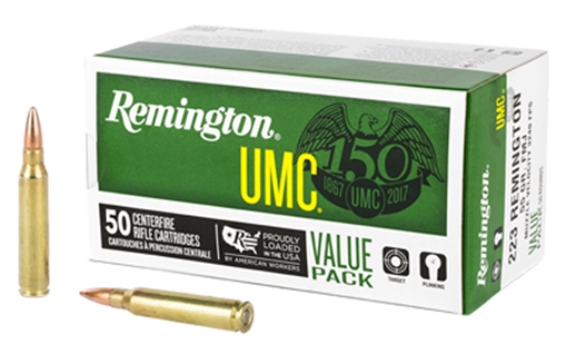 Remington Ammunition UMC Value Pack 223Rem 55gr Full Metal Jacket 50 Per Box/8 Case 23966