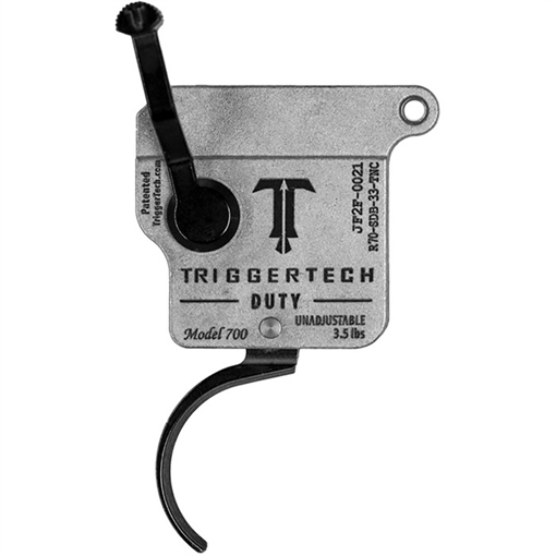 TriggerTech Duty, Curved Trigger, 3.5LB Pull Weight, Fits Remington 700, Single Stage, Black R70-SDB-33-TNC R70SDB33TNC