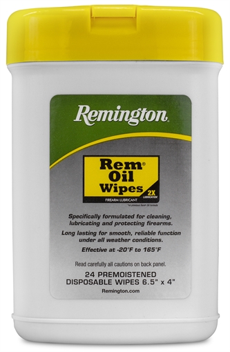 Remington Accessories Rem Oil Cleans/Lubricates/Protects Wipes 24 Count 16325