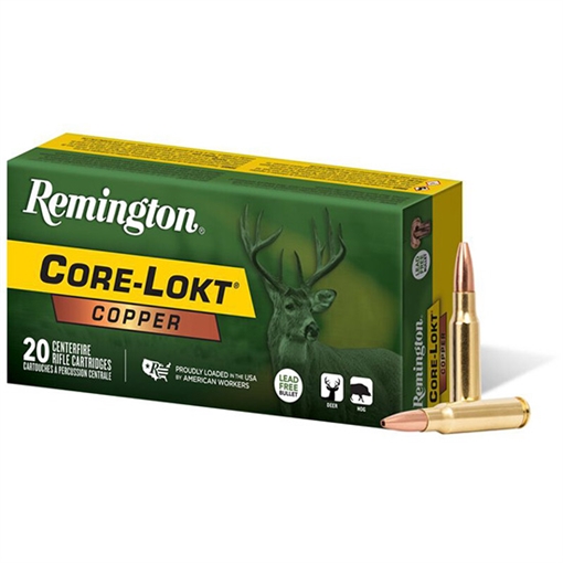 Remington Ammunition Core-Lokt Copper 308Win 150gr Copper Hollow Point 20 Per Box/10 Case R27854