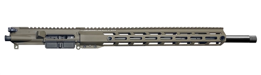 Rise Armament Complete Upper, 22 ARC, 18" Stainless Steel Barrel, 1:7 Twist, 1/2x28 Threaded, Rifle Length Gas System, 15.25" Free Float M-LOK Handguard, Black Nitride Bolt Carrier Group, Ambidextrous Charging Handle, Cerakote Finish, Patriot Brown RA-22AR