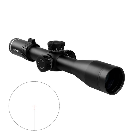 RITON 7 CONQUER 3-18X50 ILLUMINATED PSR MRAD RETICLE SCOPE FFP 34MM TUBE MATTE W THROW LEVER RIT7C318LPFI23