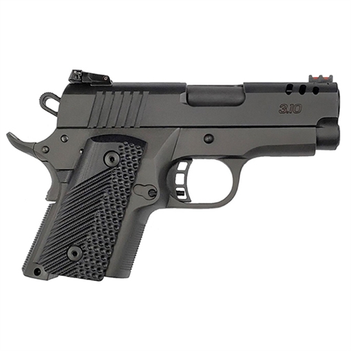 Rock Island BBR Compact 9mm Luger 10+1., 3.10" Black Steel Barrel, Black Parkerized Serrated Steel Slide, Black Parkerized Steel Frame w/Beavertail, Black G10 Grip 56639