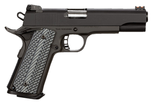 Rock Island Armory Rock Series Ultra FS 10mm 5" Barrel, Black Parkerized Finish Steel, Beavertail Frame, Black/Gray G10 Grip, 8 Rd