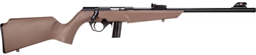 Rossi RB22 Compact 22 LR 10+1, 16" Matte Black Button Rifled Free Floating Steel Barrel, Matte Black Stainless Steel Receiver, Flat Dark Earth Monte Carlo Stock, Right Hand RB22L1611FDE