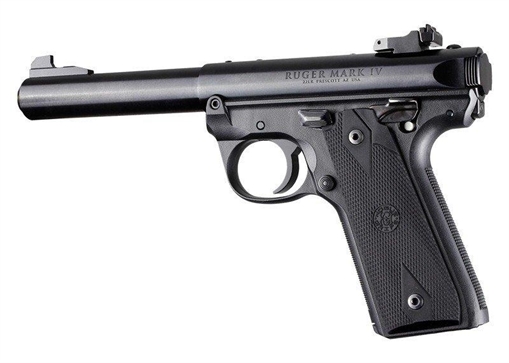 Ruger 22/45 MKIV Rubber Grip Panels Checkered W/Diamonds Black 79090