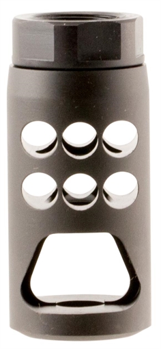 Ruger Hybrid Muzzle Brake Ruger Precision 7.62x51mm NATO Black Matte Steel with 5/8"-24 tpi Threads, 2.20" OAL & 1" Diameter 90590