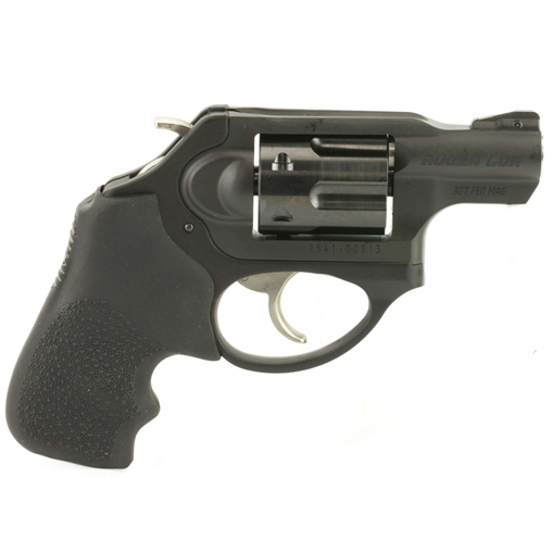Ruger LCRx Small Frame 327 Federal Mag 5 Shot, 1.87" Matte Black Steel Barrel, Black PVD Cylinder, Matte Black Stainless Steel Frame, Black Hogue Tamer Monogrip, Exposed Hammer 5462