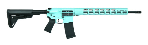 Ruger AR-556 .223/5.56, 18" Barrel, M-LOK Rail, MOE SL Collapsible Stock, Magpul MOE Grip, Turquoise, 30rd