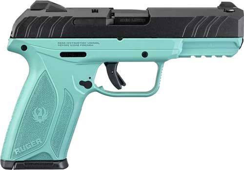 Ruger Security TALO Exclusive 9mm, 4" Barrel, Turquoise Frame, Black Slide, 15rd