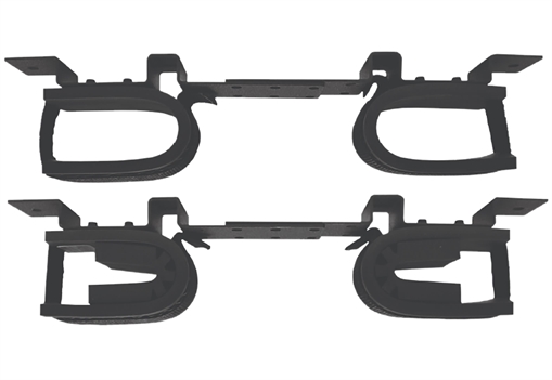 Rugged Gear Gun Rack Overhead Black Steel Holds 2 Rifle/Shotgun 10075