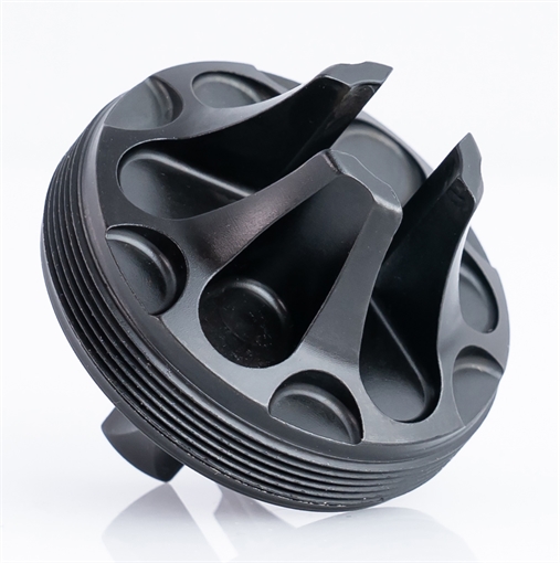Rugged Suppressors Flash Hider Front Cap 7.62mm, Black Steel for Some Rugged Suppressors FC006