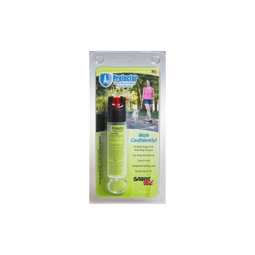 Sabre Dog Spray Capsaicin Range 12 ft 0.75 oz Includes Key Ring SRPK02