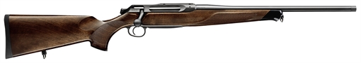Sauer 505 Lux Full Size 308 Win 3+1 22" Matte Blued Threaded Barrel, Matte Blued Saddle Mount Steel Receiver, Grade 5 Wood Fixed Stock 80117094