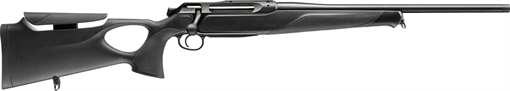 Sauer 505 Synchro XT Full Size 300 Win Mag 2+1 24" Titanium Gray Threaded Barrel, Saddle Mount Steel Receiver, Black Thumbhole w/Adj Comb Synthetic Stock 80117653