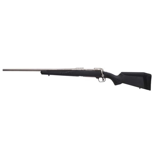 Savage Arms 110 Storm Full Size 300 Win Mag 3+1 24" Matte Button-Rifled Barrel, Matte Drilled & Tapped Stainless Steel Receiver, AccuStock Matte Gray Synthetic Stock, Left Hand 57059