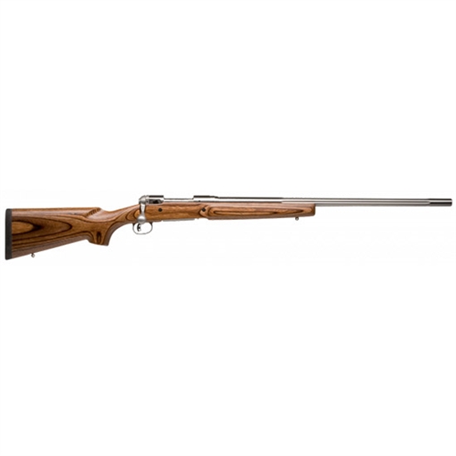 Savage Arms 12 Varminter Low Profile 22-250 Rem 4+1 Cap 26" 1:9" Matte Stainless Rec/Barrel Satin Brown Stock Right Hand (Full Size) with Detachable Box Magazine 18468