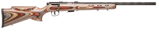 Savage Arms 93 BRJ Full Size 22 WMR 5+1 21" Matte Black Heavy Spiral Fluted Barrel, Matte Black Carbon Steel Drilled & Tapped Receiver, Royal Jacaranda Monte Carlo Laminate Stock, Right Hand 92745