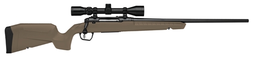 Savage Arms Axis 2 XP Combo Full Size 270 Win 4+1 22" Black Sporter Barrel, Black Carbon Steel Receiver Drilled & Tapped, Flat Dark Earth Fixed Synthetic Stock, Weaver 3-9x40mm Scope, Right Hand 32169