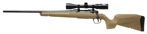 Savage Arms Axis 2 XP Combo Full Size 308 Win 4+1 22" Black Sporter Barrel, Black Carbon Steel Receiver Drilled & Tapped, Flat Dark Earth Fixed Synthetic Stock, Weaver 3-9x40mm Scope, Left Hand 32198