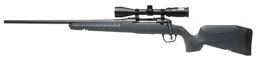 Savage Arms Axis 2 XP Combo 308 Win 4+1 22" Black Sporter Barrel, Black Drilled & Tapped Steel Receiver, Fixed Gray Synthetic Stock, Left Hand, Boresighted 3-9x40 32209