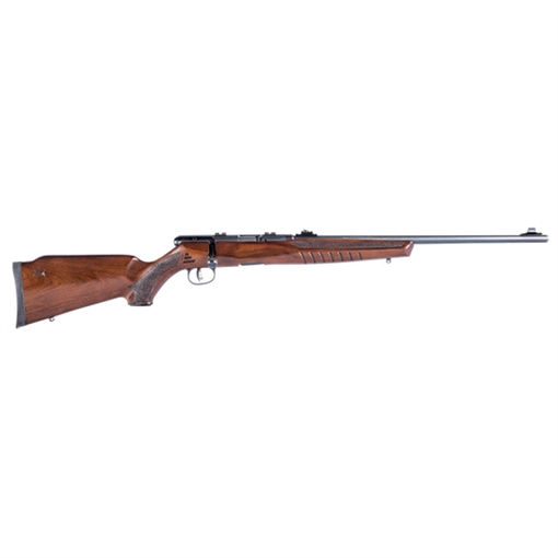 Savage Arms B22 G Full Size 22 WMR 10+1 21" Matte Black Sporter Barrel, Matte Black Drilled & Tapped Carbon Steel Receiver, Satin Hardwood Fixed Sporter Stock, Right Hand 70510