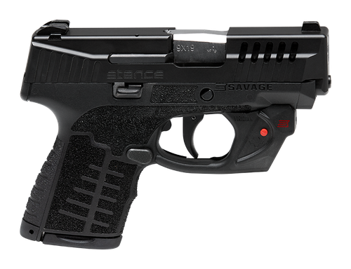 Savage Stance 9mm, 3.2" Barrel, Black, Viridian E-Series Red Laser, 7rd