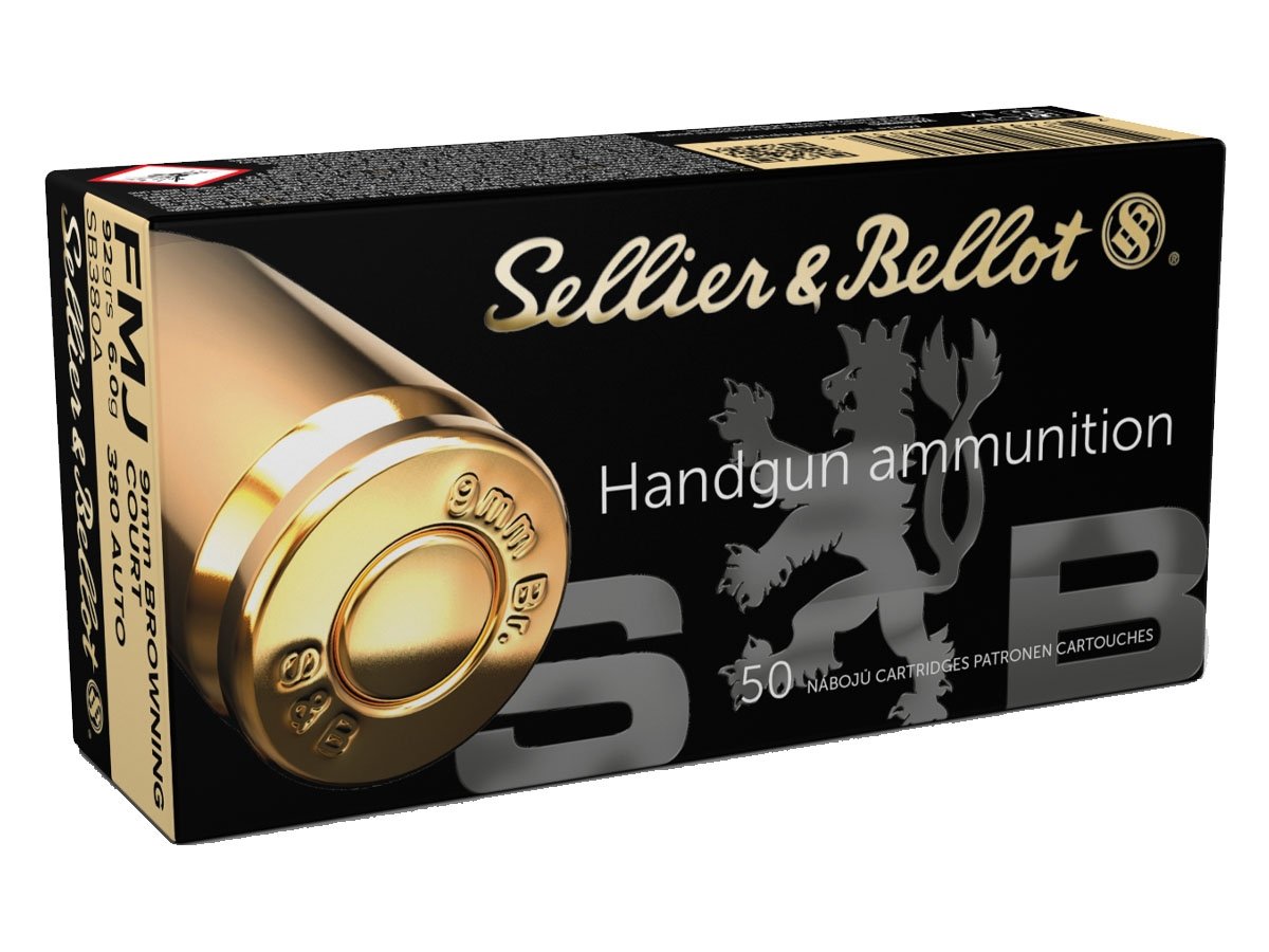 Sellier & Bellot .380 ACP 92gr. FMJ 50rd Box #SB380A