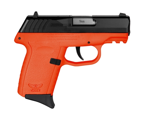 SCCY CPX-2CBORG3 9MM 3.1 10R NS BLK/ORG CPX2CBORG3