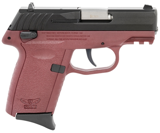 SCCY INDUSTRIES 9MM BLK SLIDE CRM GRIP DOUBLE SIDED SAFETY 10RD GEN 3 CPX-1CBCRG3 CPX1CBCRG3