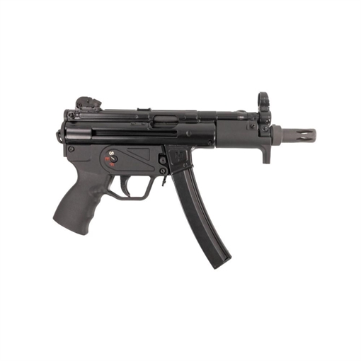 Military Arms Corporation MAC 5K, Semi-automatic Pistol, 9MM, 5.8" Threaded/Tri Lug Barrel, Matte Finish, Black, 30 Rounds, 2 Magazines, Includes Sling, Flash Hider, and Cleaning Kit 12750005