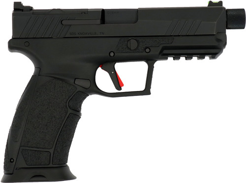 Tisas PX-9 Gen3 Duty 9mm, 4.69" Threaded Barrel, Optic Cut/Serrated Slide Black Polymer Frame w/Picatinny Rail, Grip, Trigger Safety, 20+1/18+1 Mags