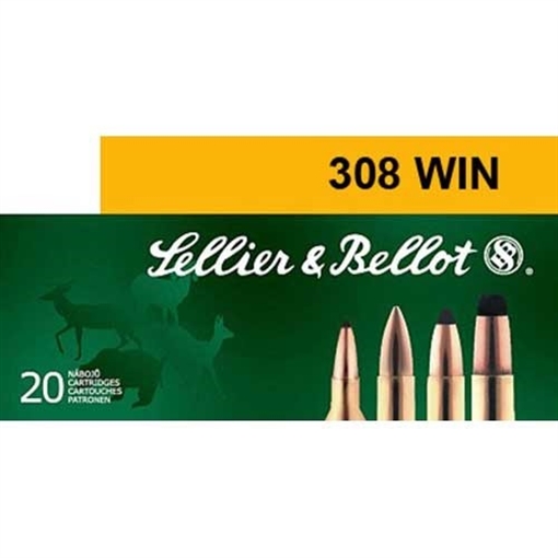 Sellier & Bellot SELLIER & BELLOT 308 WINCHESTER 168 GR HPTB 20/BX SB308G