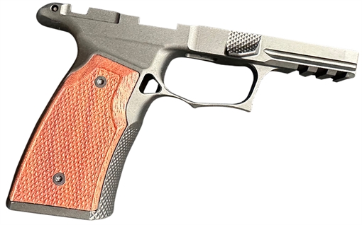 Sharps Bros. Grip Module, Fits Sig P365 X Macro, Anodized Finish, Black, Inlcudes Brazilian Cherry Grip Panels, G2 Model Includes Steel Lug Insert SBGM07-G2
