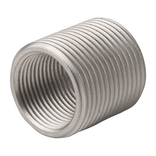 Precision Armament SHOULDERLESS THREAD ADAPTER 1/2-28TO5/8-24 STAINLESS STEEL A02410