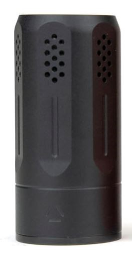 Strike Industries Oppressor Universal Blast Shield Multi-Cal 3.37"L 1.61"D Black Anodized Steel/Aluminum for Barrels with 1/2" & 5/8" Threads (Max .98"D Barrels) BSOPPRESSORUBK