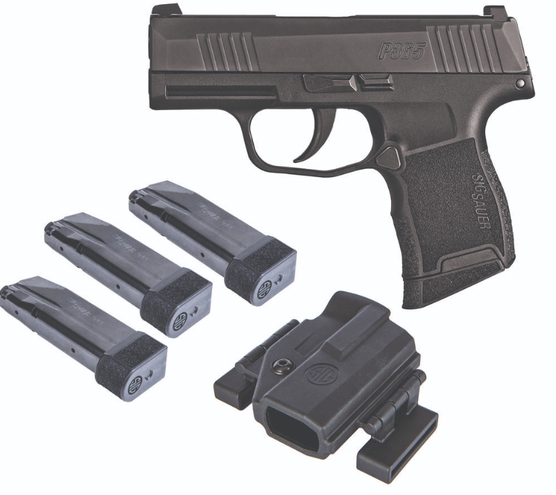 Sig Sauer P365 9mm Micro Compact TacPac w/Night Sights 3-Mags & Holster Semi-Automatic Pistol #365-9-BXR3-TACPAC-1M